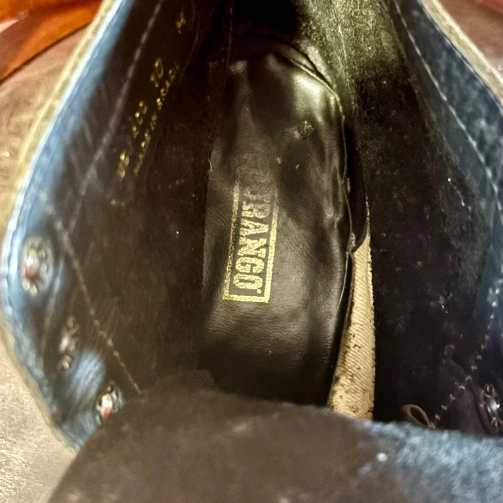 Durango Black Ankle Boots Lace Up Platform Leather Women size 10